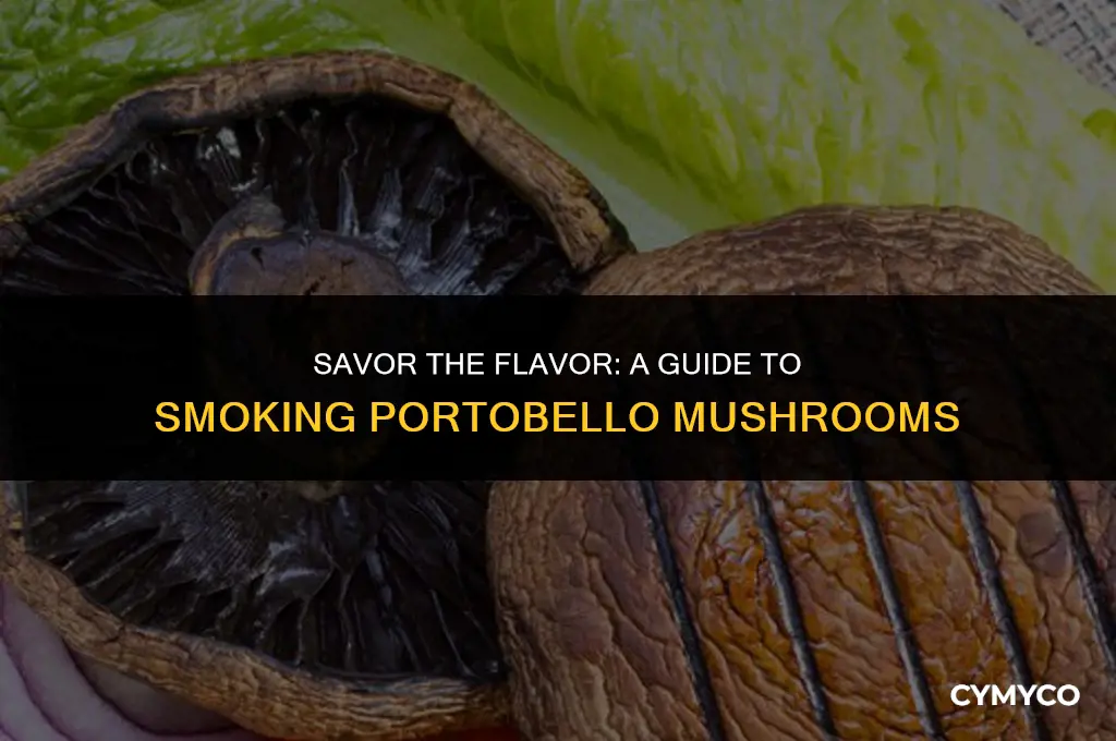 how to smoke a portobello mushroom