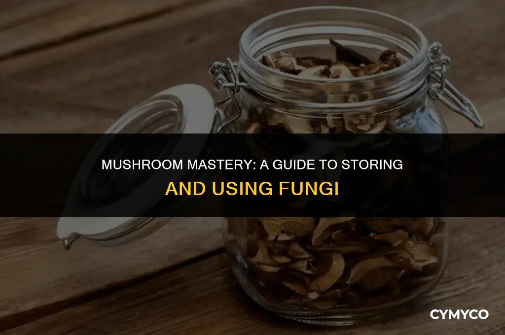 how to store and use mushrooms