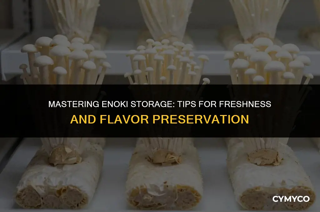 how to store enoki