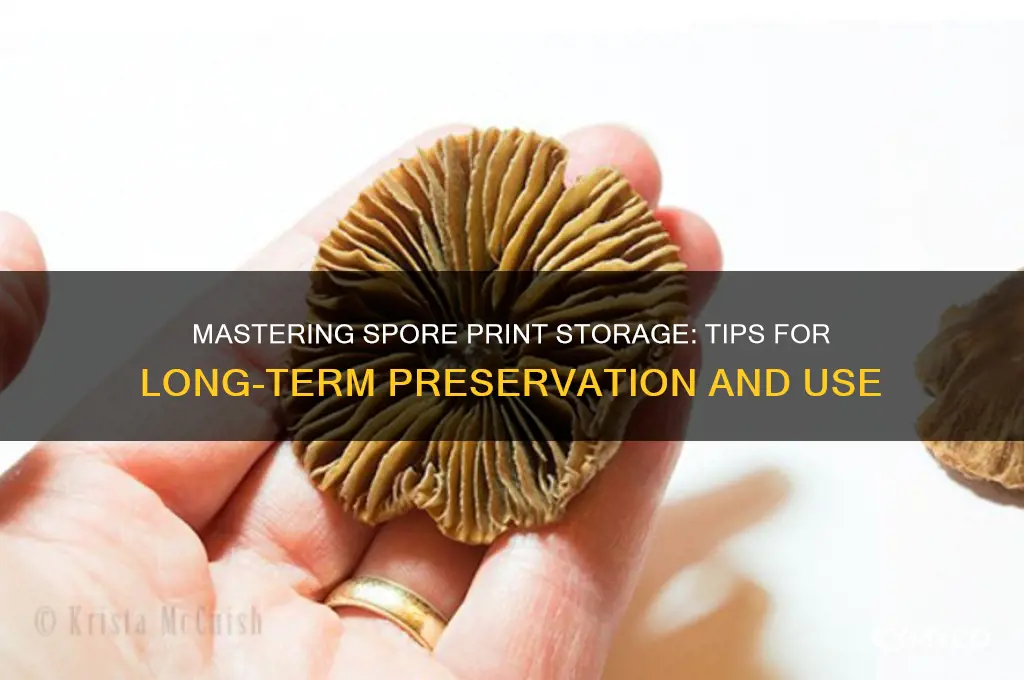 how to store spore prints