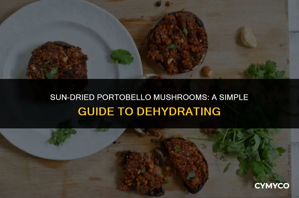 how to sun dry portobello mushrooms