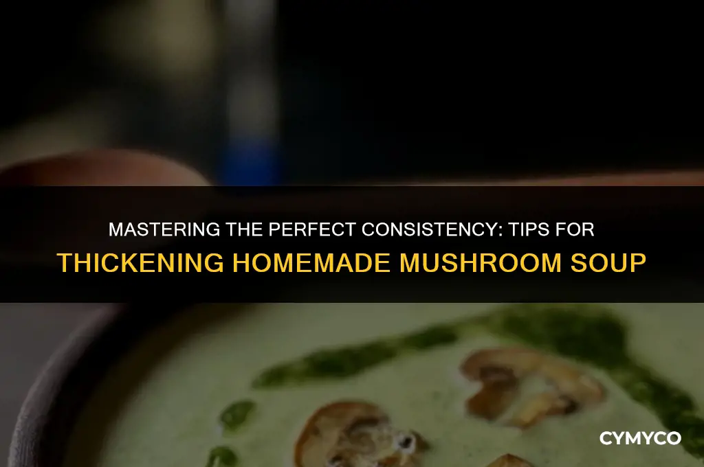 how to thicken homemade mushroom soup