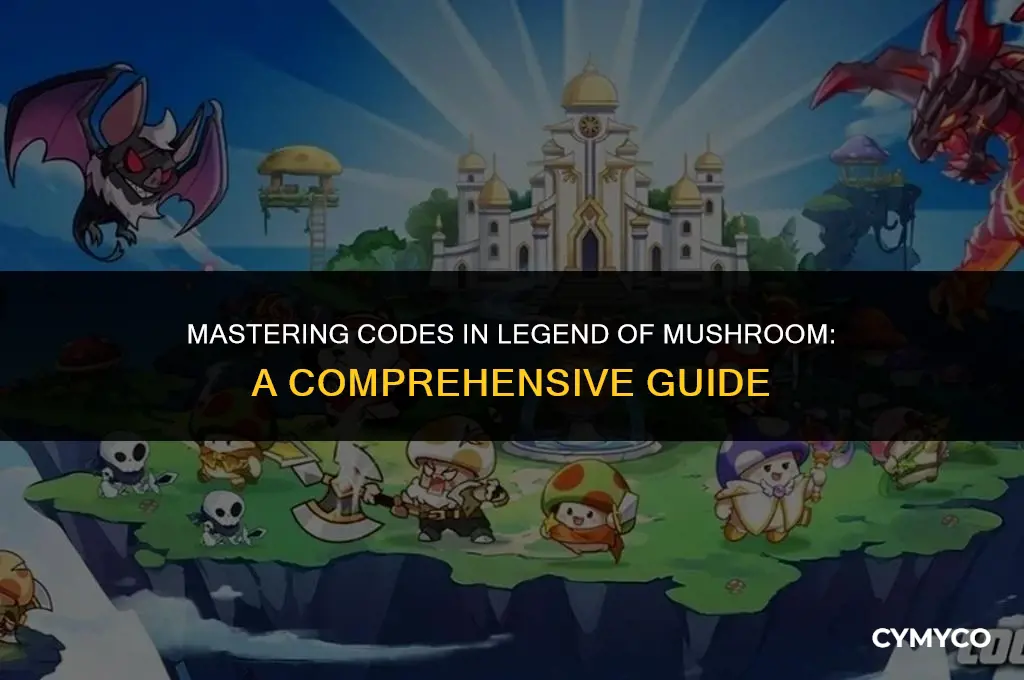 how to use codes in legend of mushroom