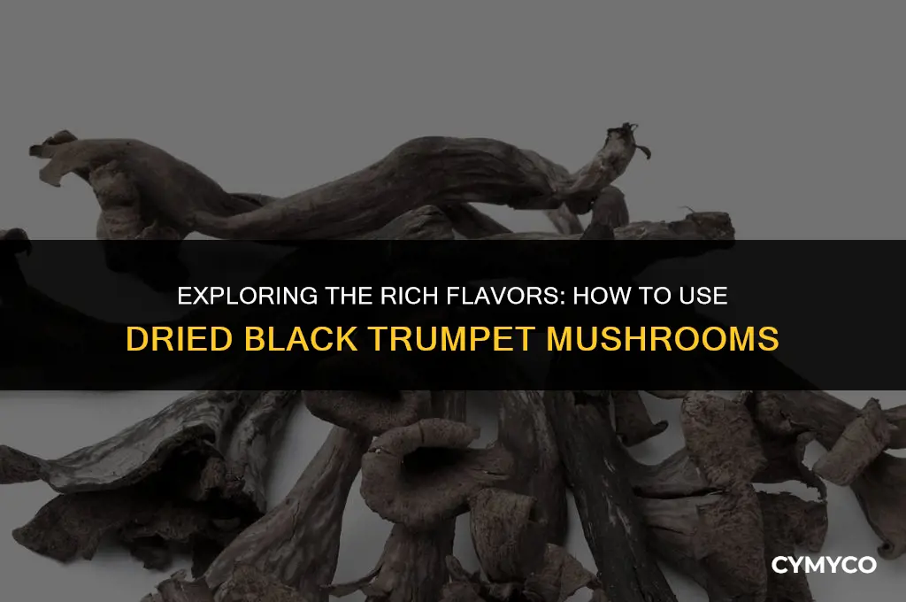 how to use dried black trumpet mushrooms
