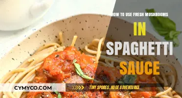 Elevate Your Pasta: Fresh Mushrooms in Spaghetti Sauce