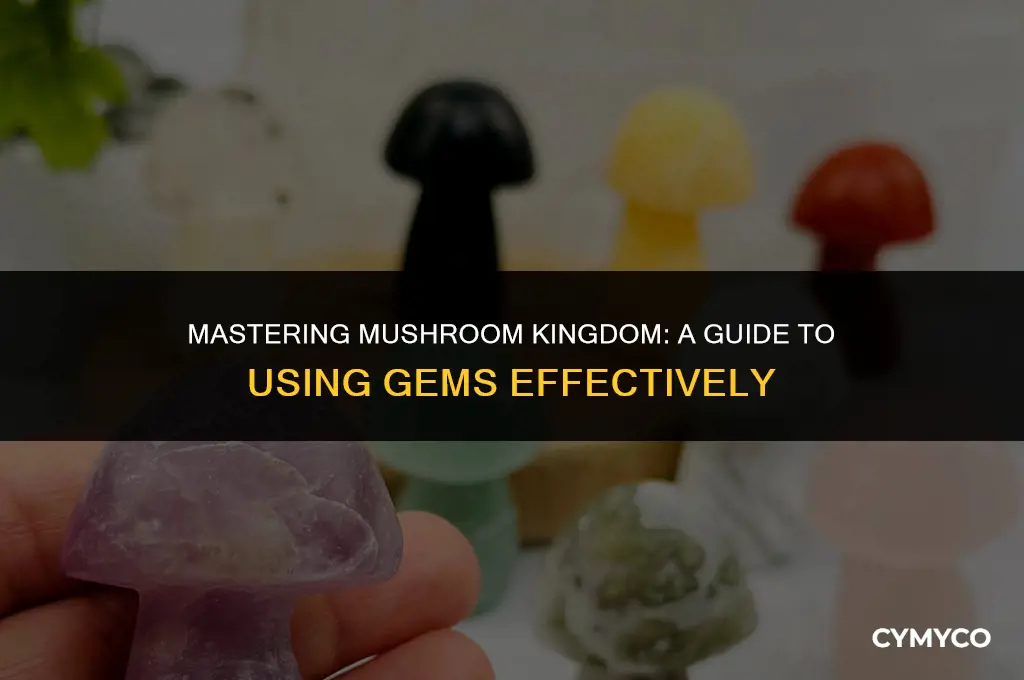 how to use gems in legend of mushroom