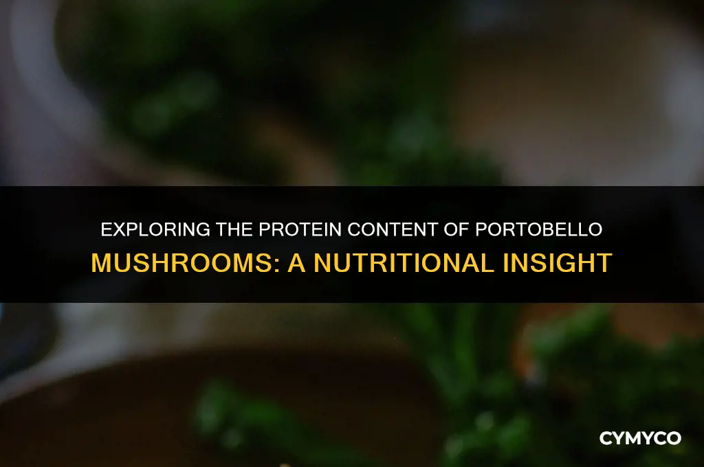 is a portobello mushroom a protein