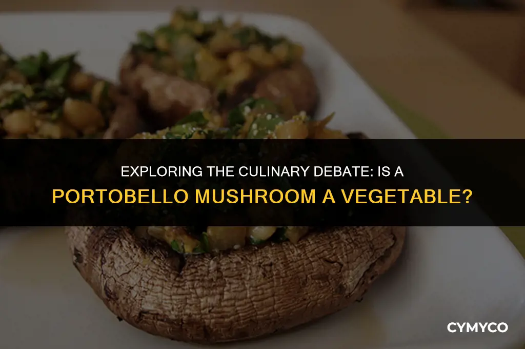 is a portobello mushroom a vegetable