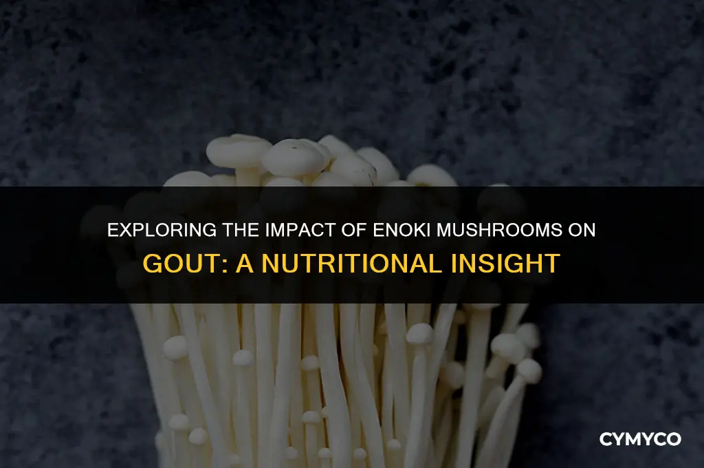 is enoki mushroom bad for gout