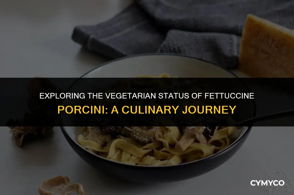 is fettuccine porcini a vegetarian