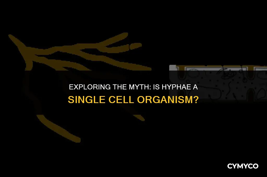 is hyphae single cell