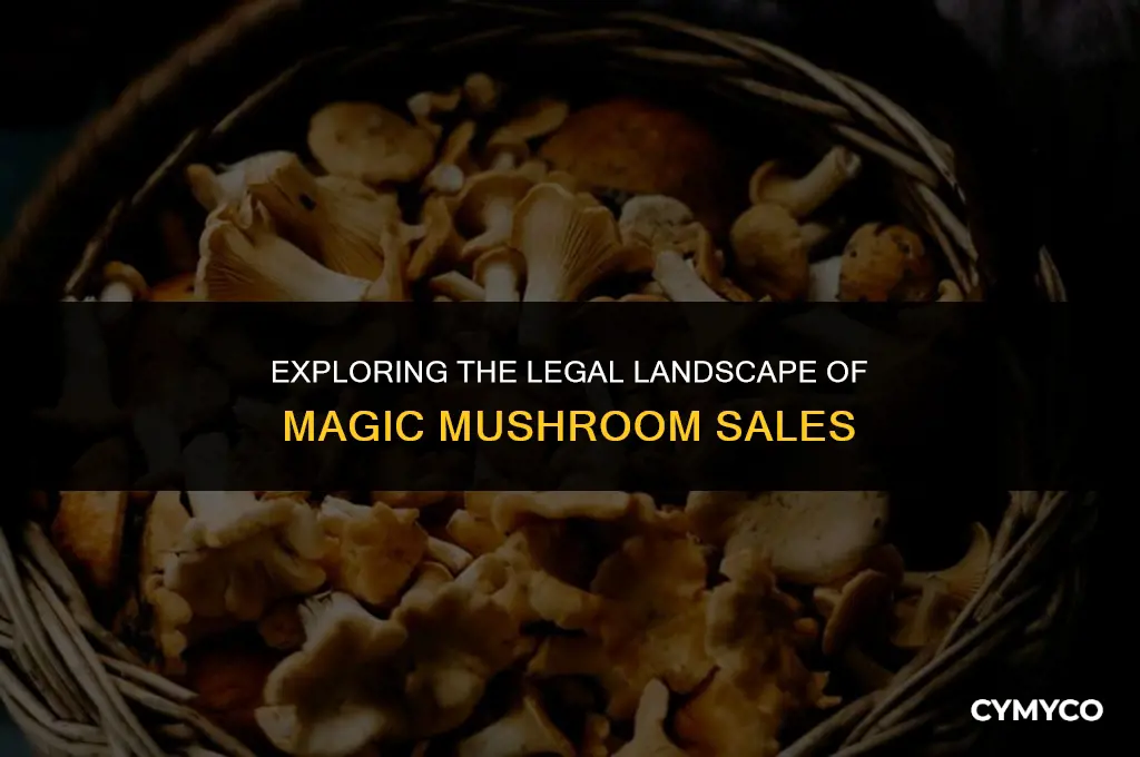 is it illegal to sell magic mushrooms