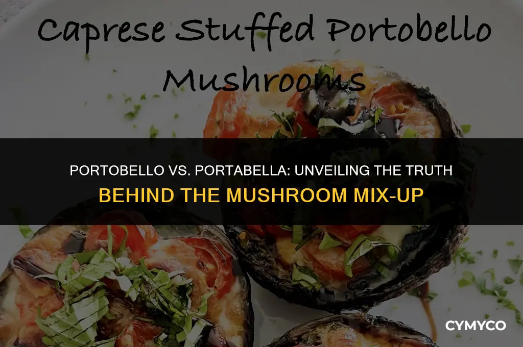 is it portobello or portabella mushrooms