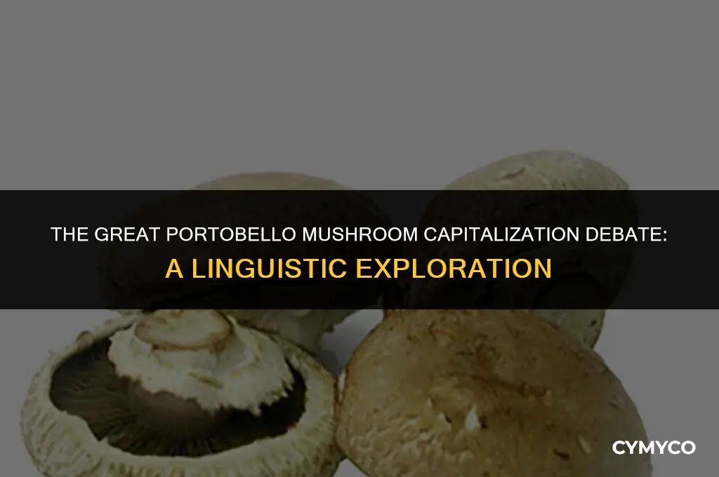 is portobello mushroom capitalized