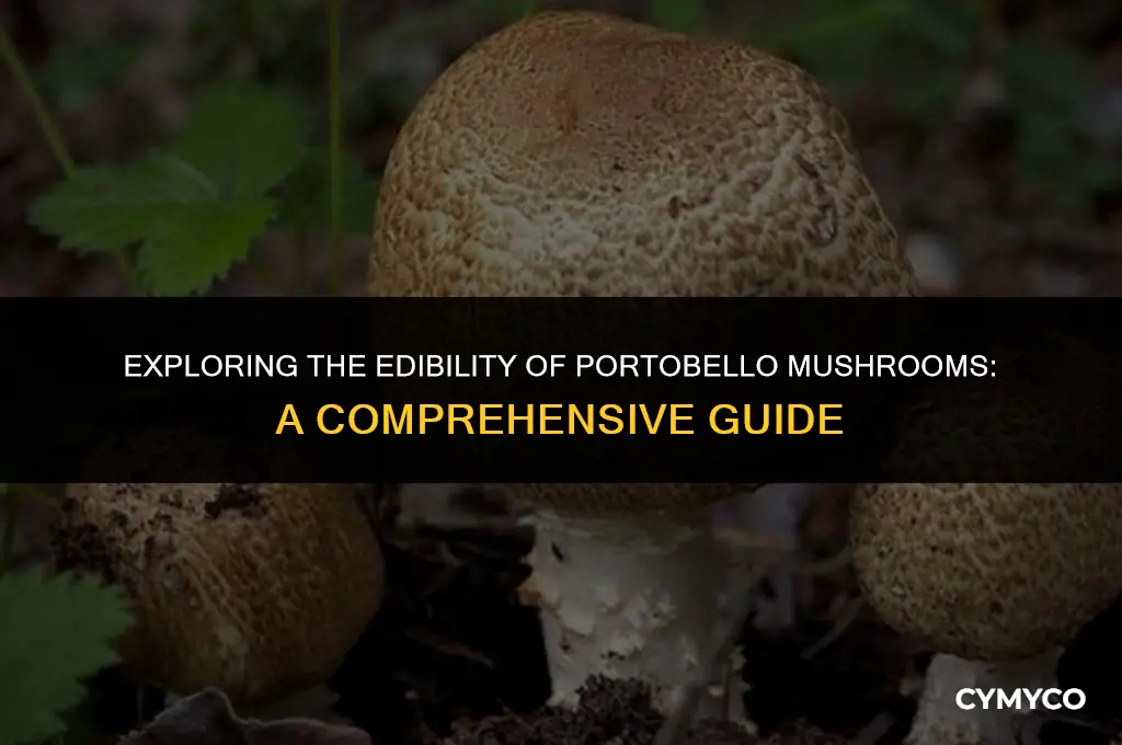 is the whole portobello mushroom edible