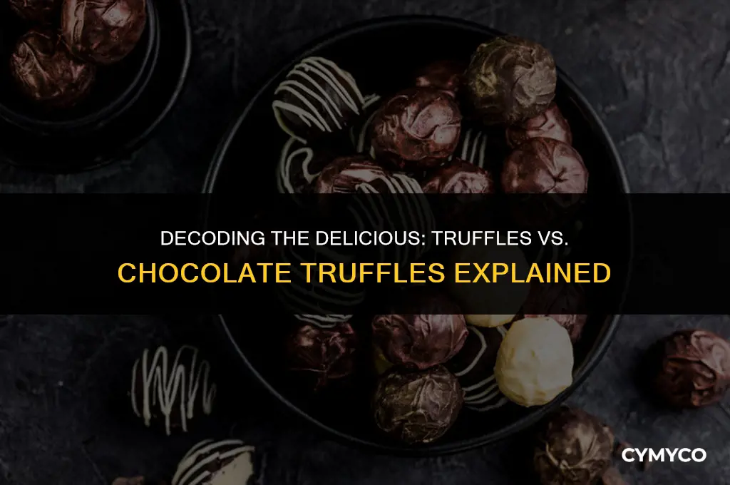 is truffle and the chocolate truffle the same thing