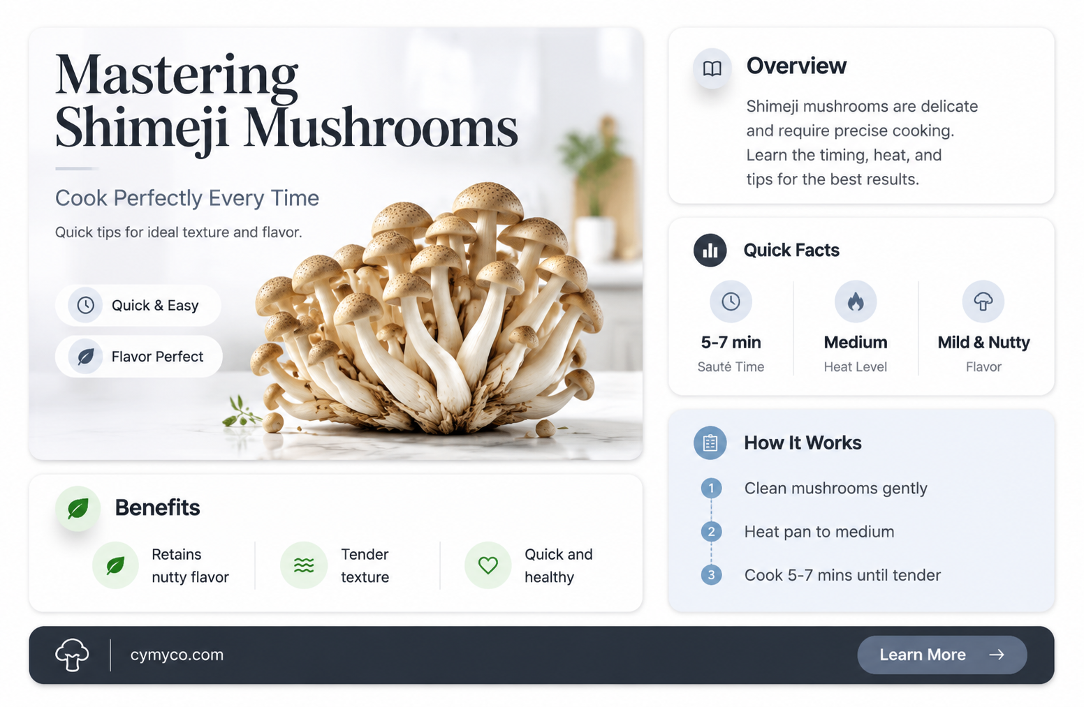 how long to cook shimeji mushrooms