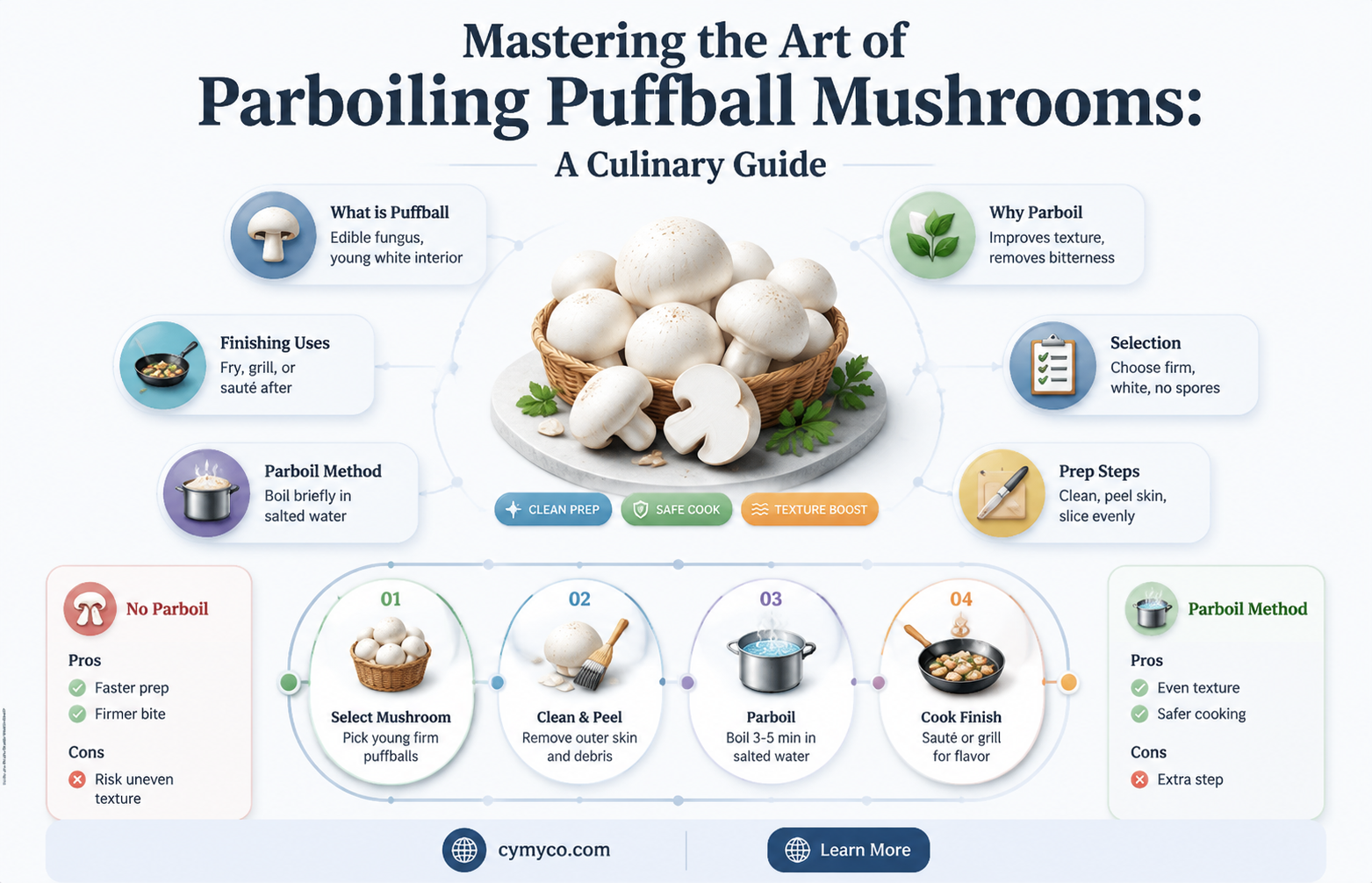 how to parboil puffball mushrooms