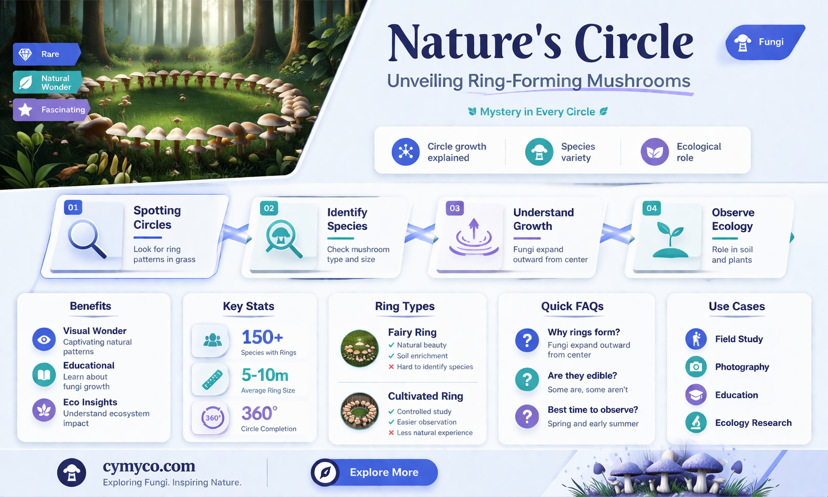 why do mushrooms grow in a ring