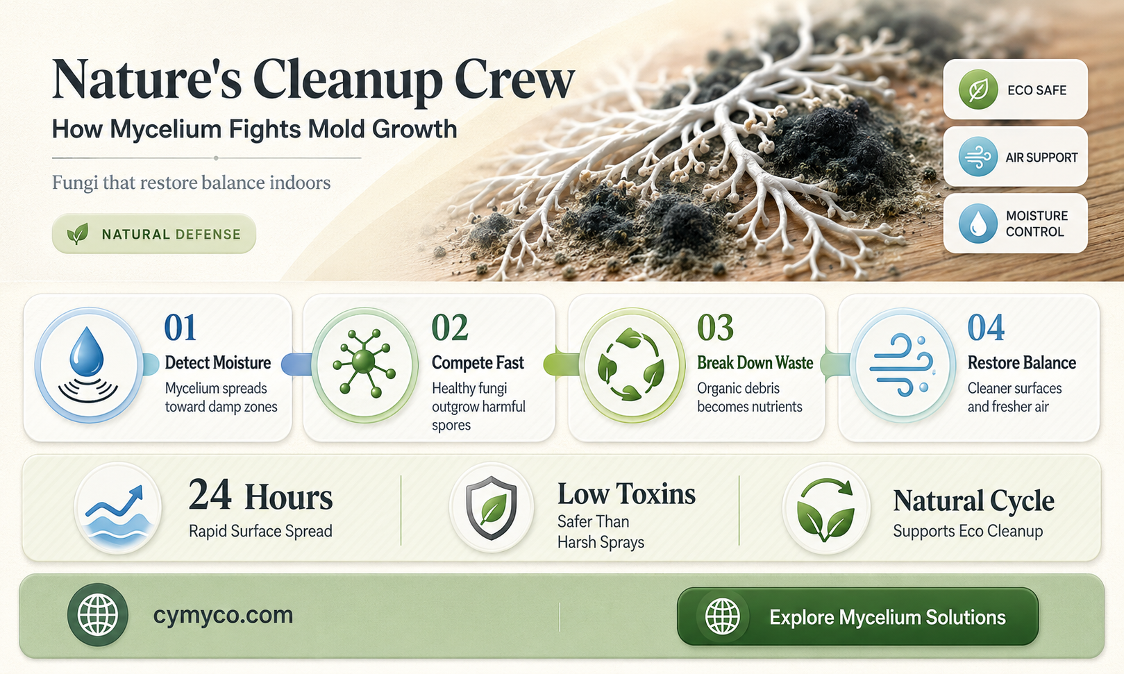 can mycelium kill mold