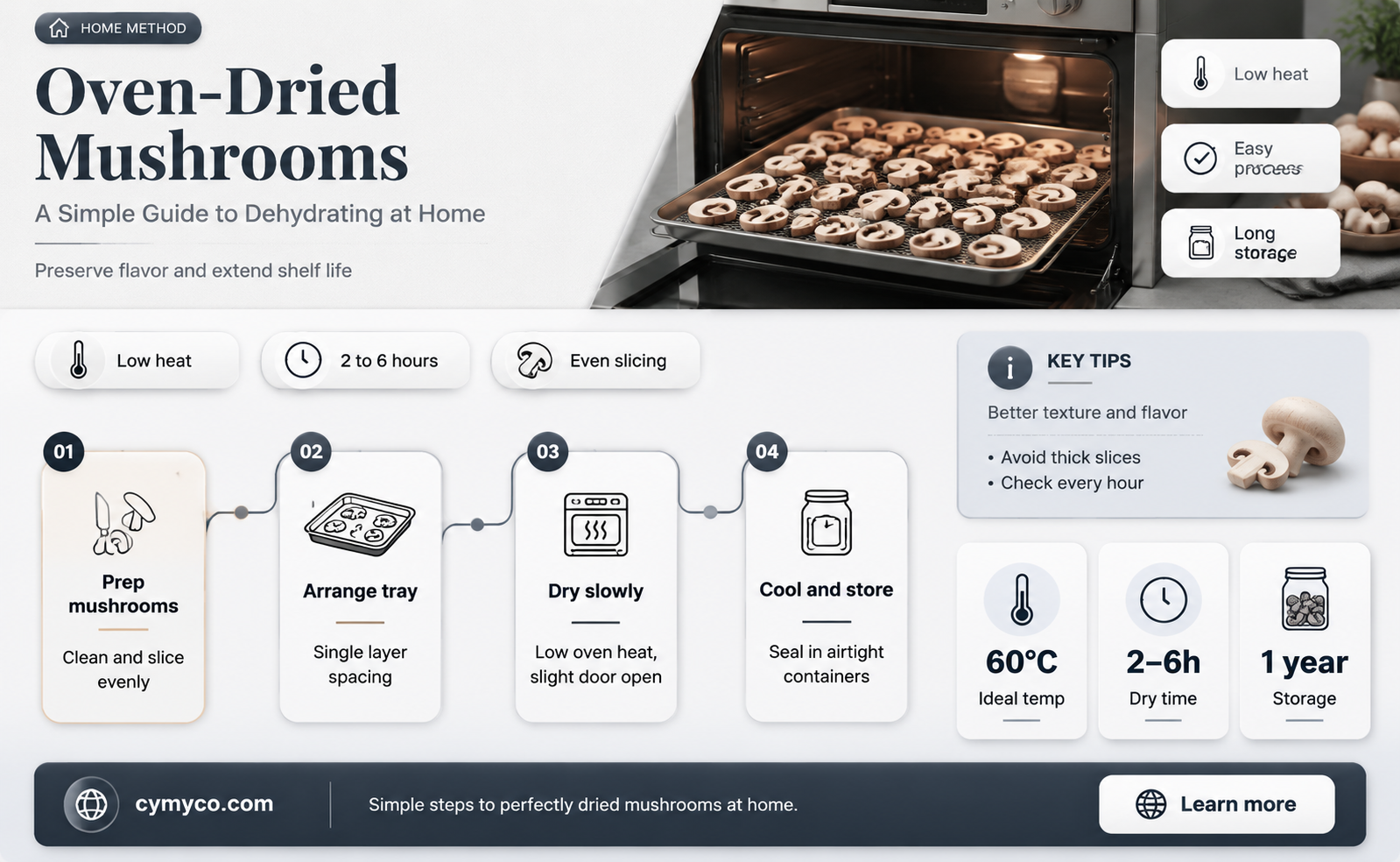 how to make dried mushrooms in the oven