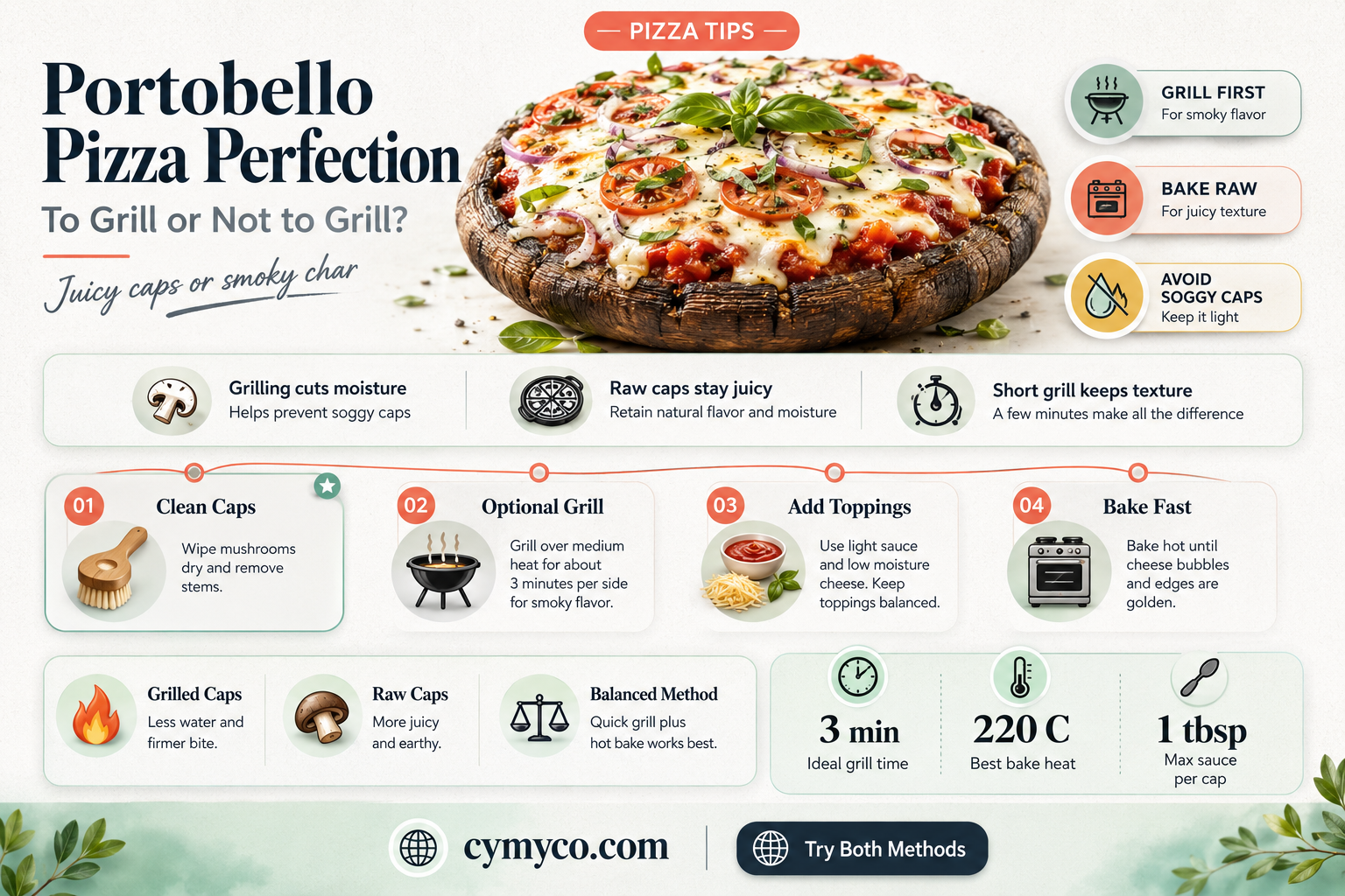 do i remove gills from portobello for pizza