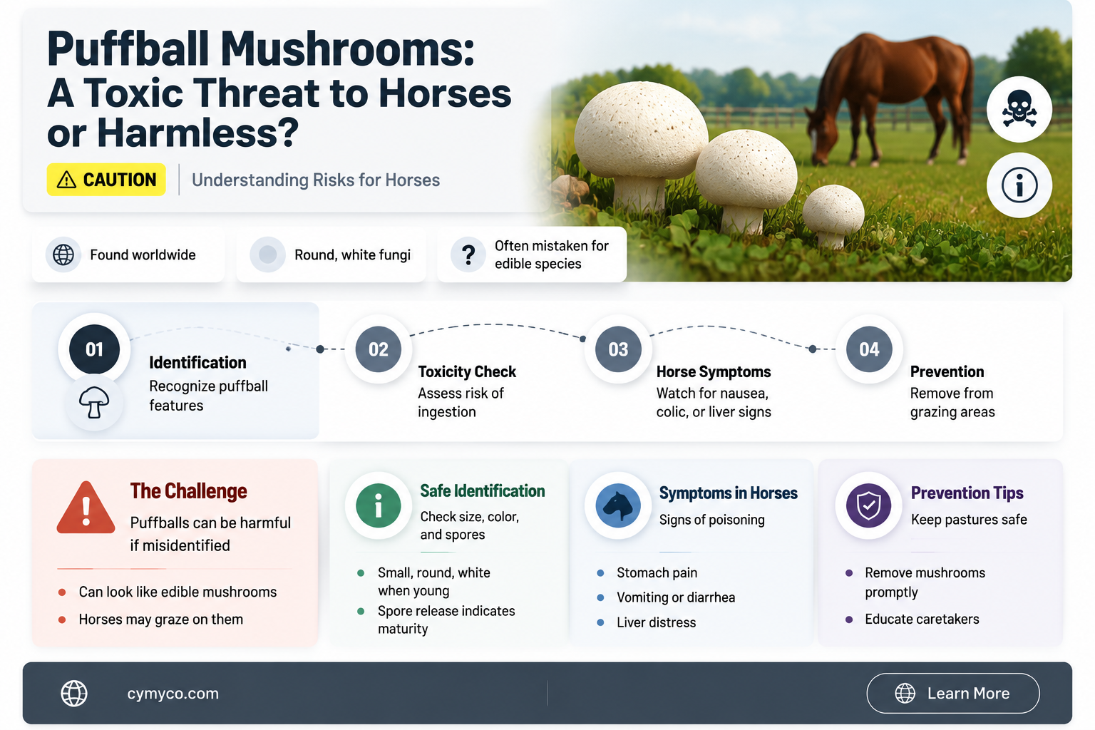 are puffball mushrooms poisonous to horses