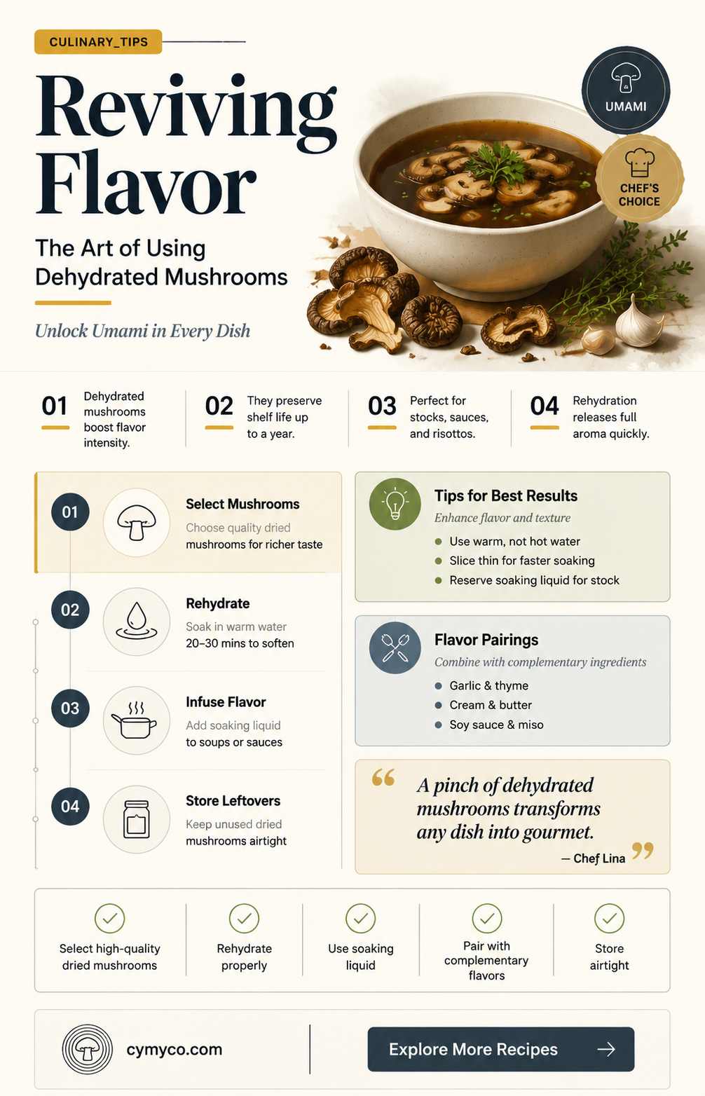 how do you use dehydrated mushrooms