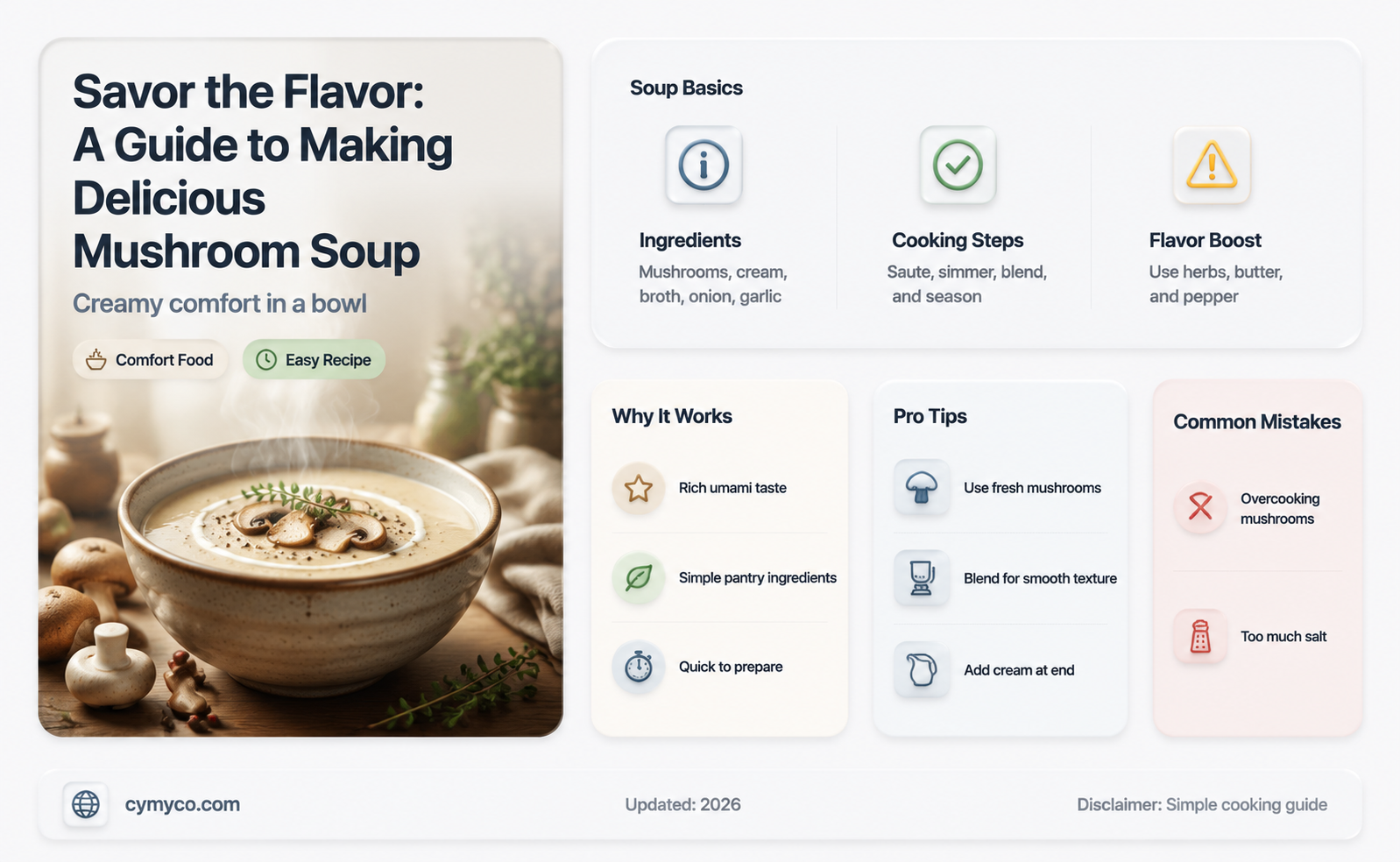 how to make delicious mushroom soup