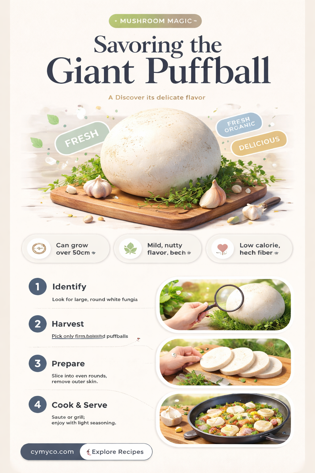 how to eat a giant puffball mushroom