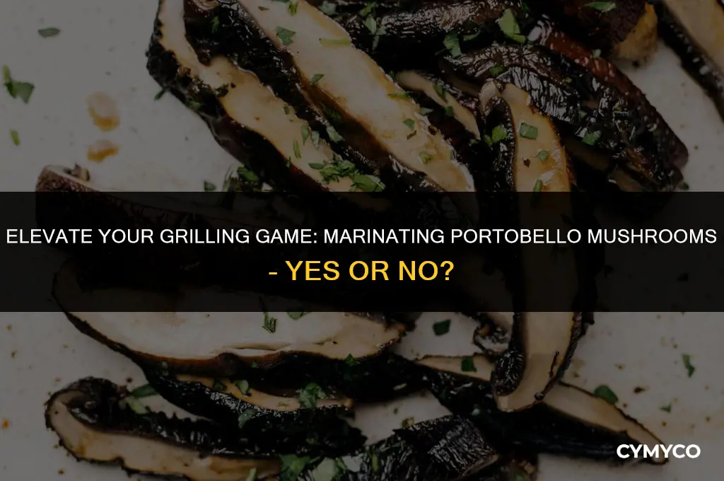 should i marinate portobello mushrooms