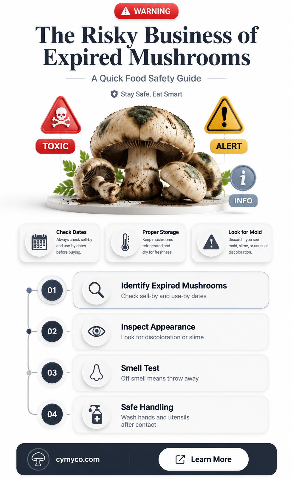 are expired mushrooms safe to eat