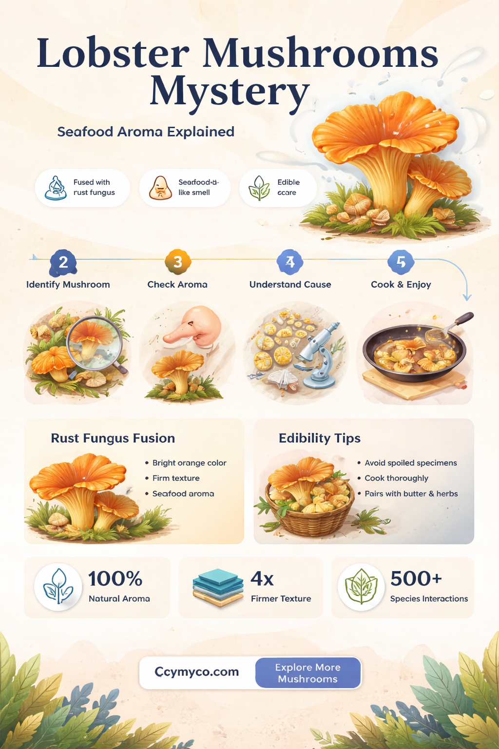 why do lobster mushrooms smell like lobster