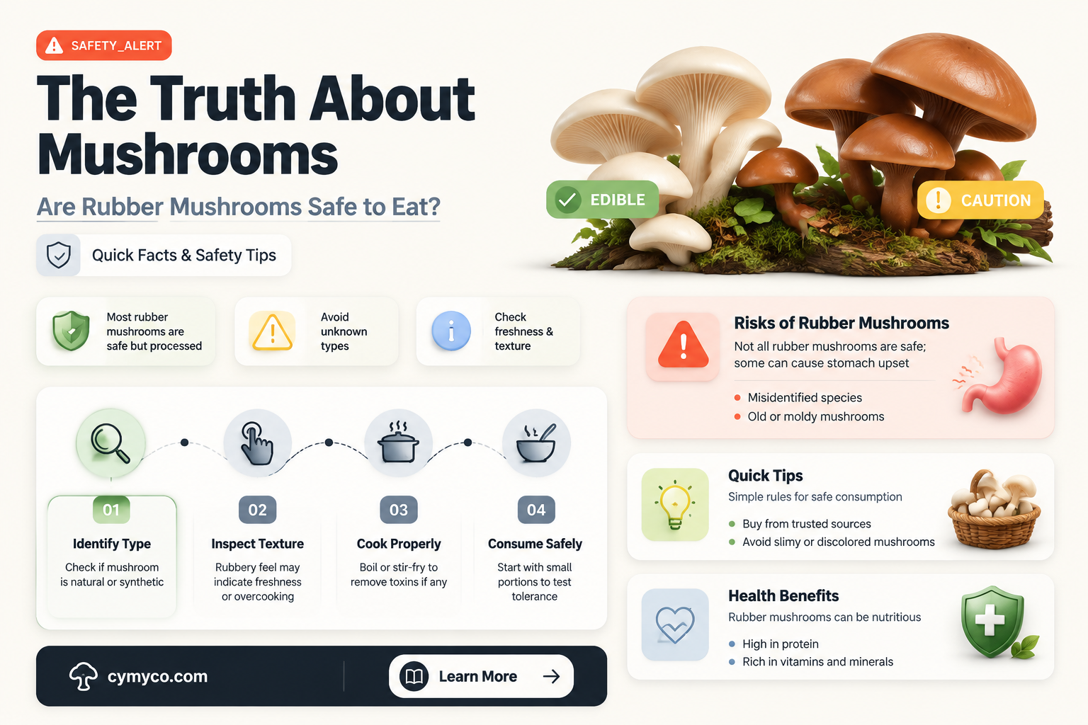 are mushrooms bad if theyre rubbery