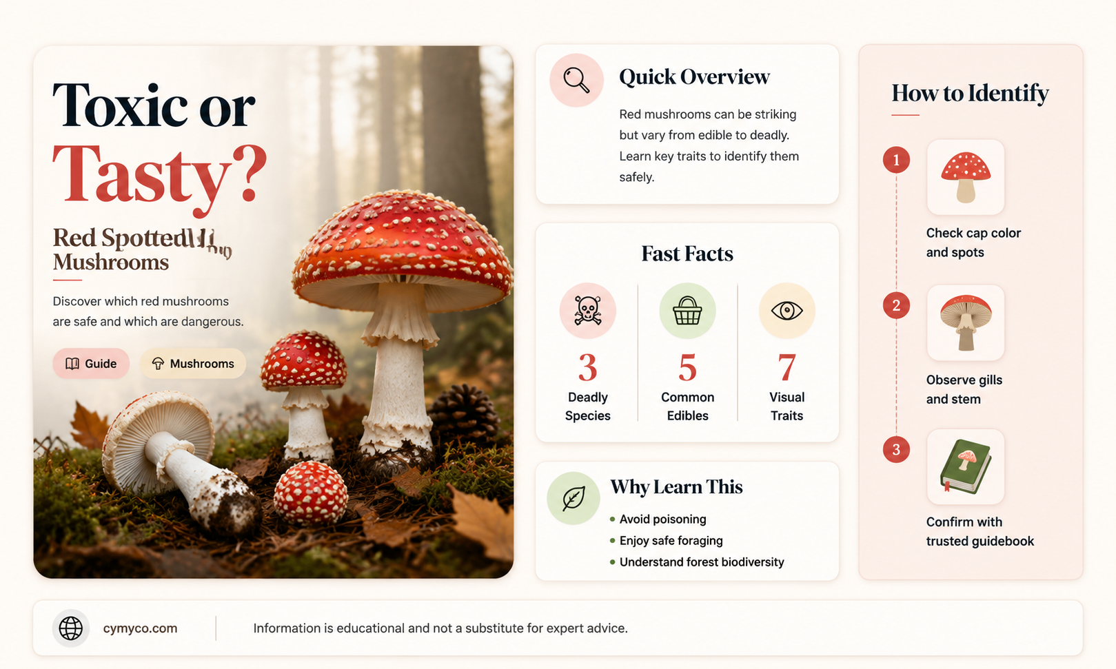 are red spotted mushrooms poisonous
