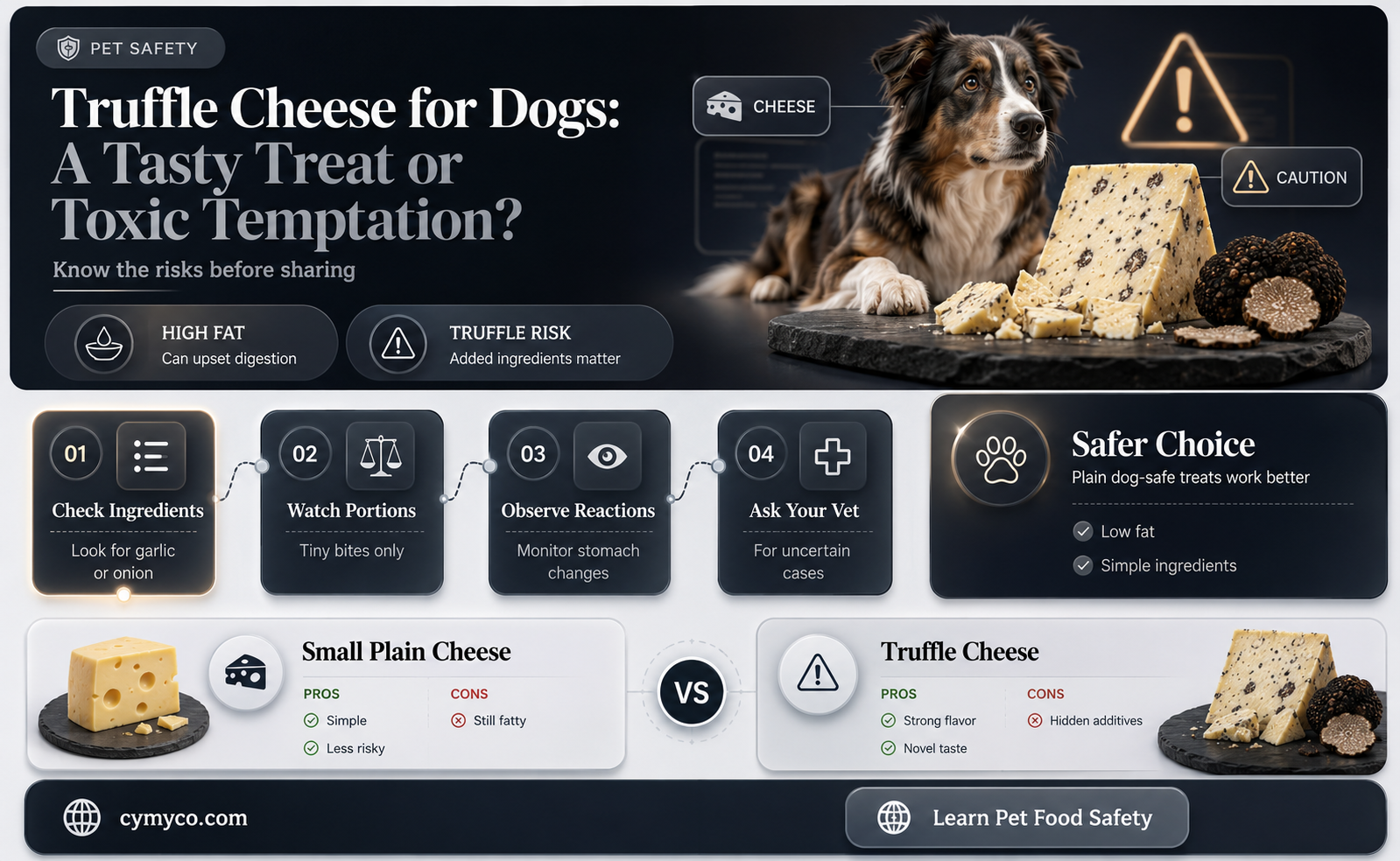 can dogs eat truffle cheese