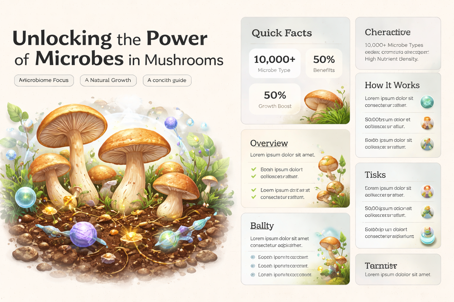 how do we use microbes in mushrooms