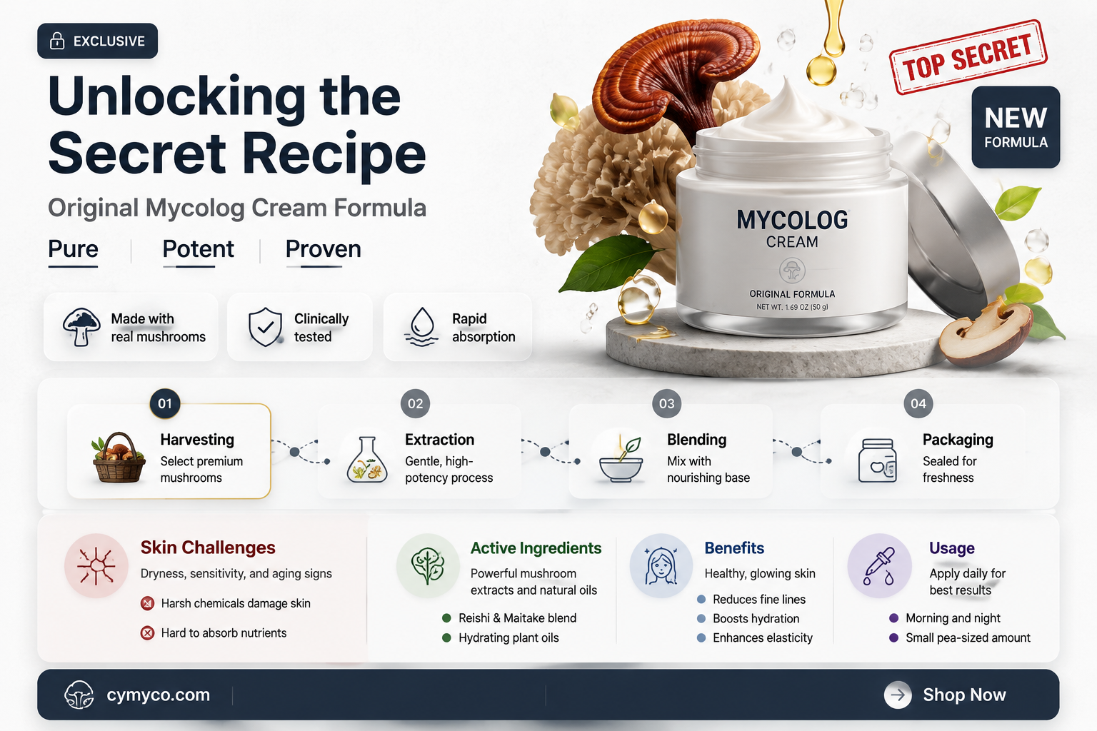 what is the exact formula for original mycolog cream