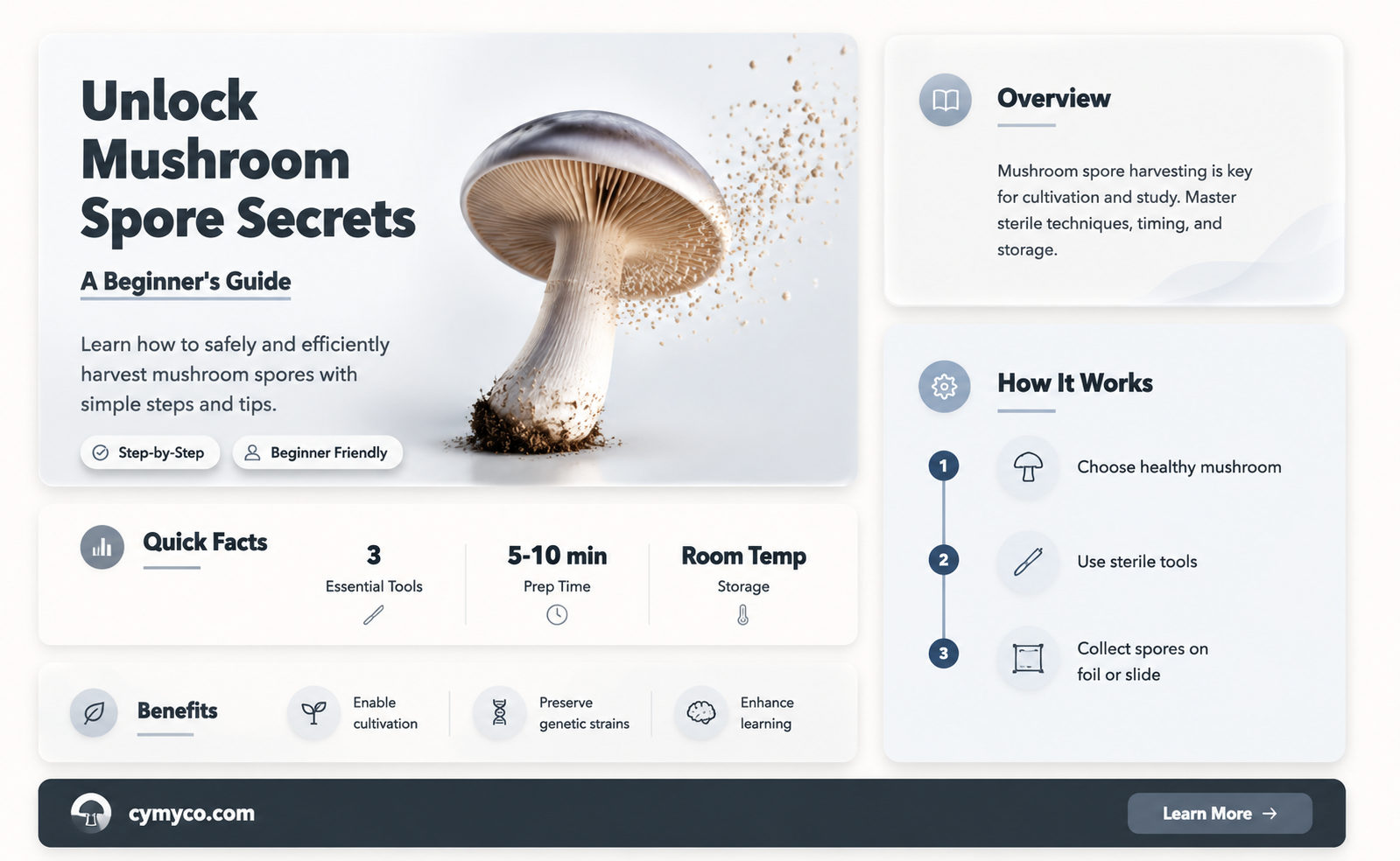 how to harvest mushroom spores