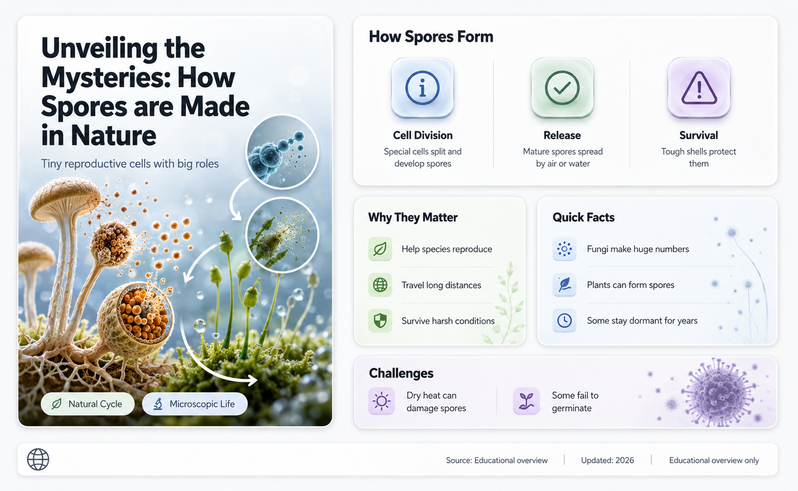 how are spores made