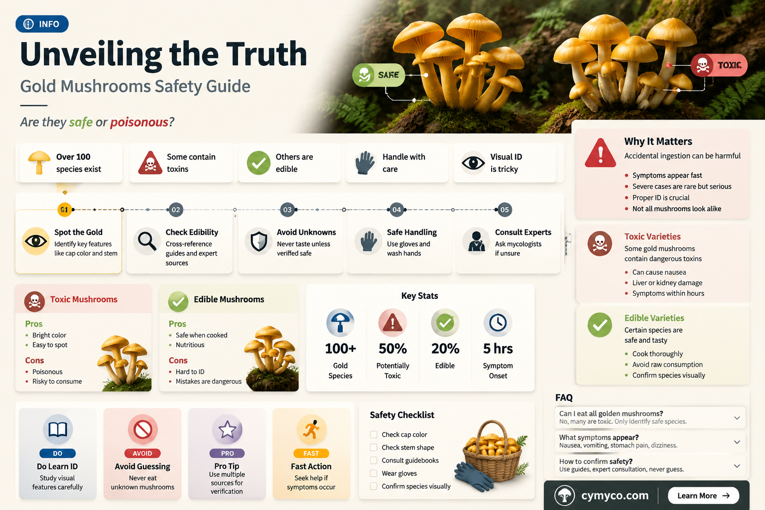 are gold mushroom poisonous