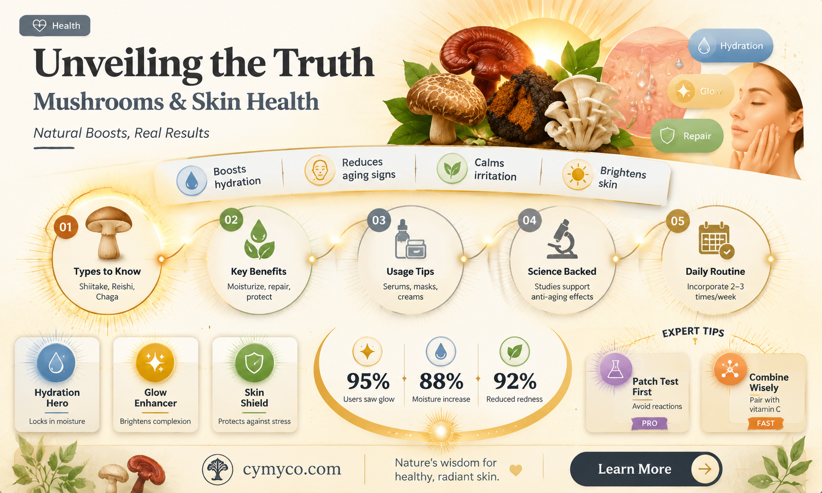 are mushrooms bad for your skin