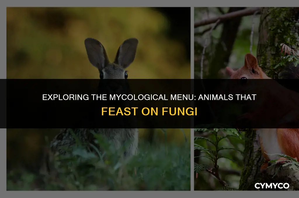 what animals eat fungi