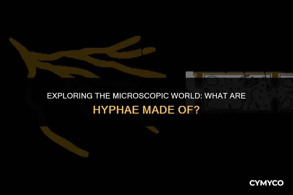 what are hyphae made of