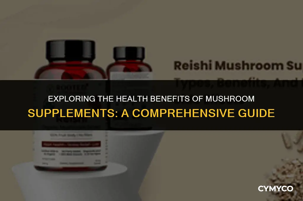 what are mushroom supplements good for