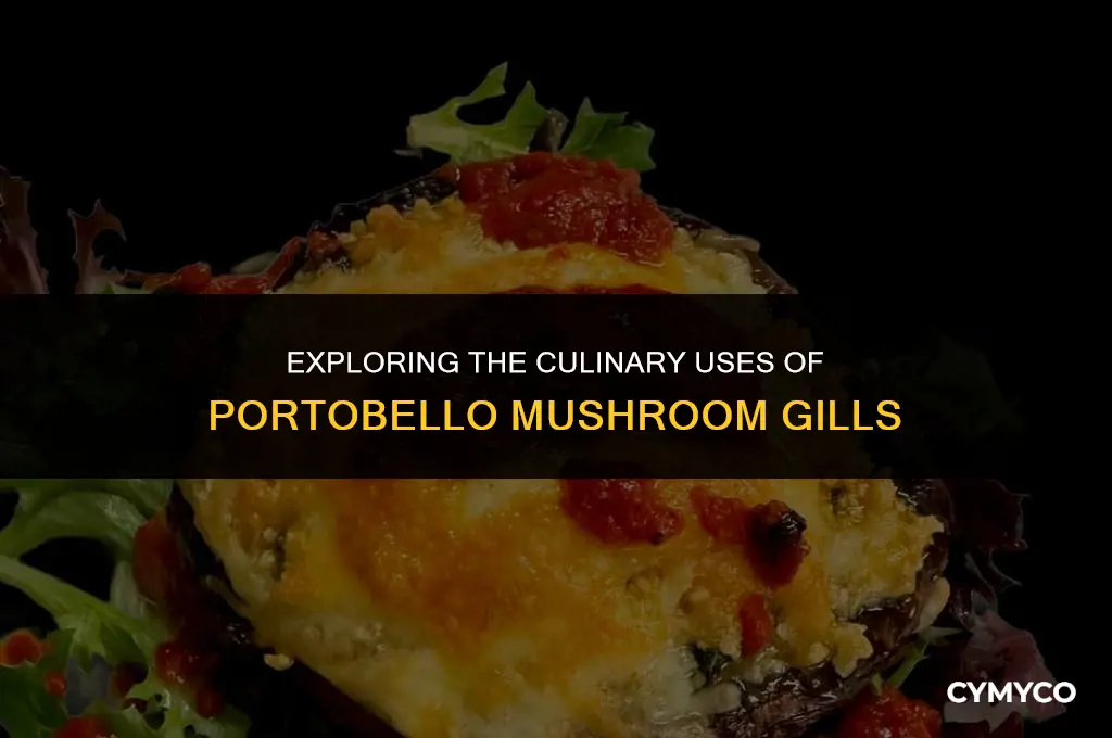 what are portobello mushroom gills used for