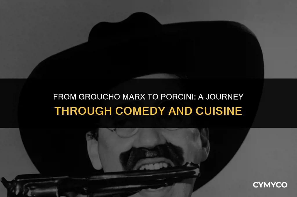 what begins with groucho max and ends with porcini