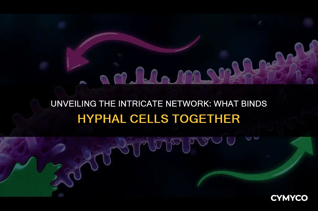 what connects the cells in hyphae