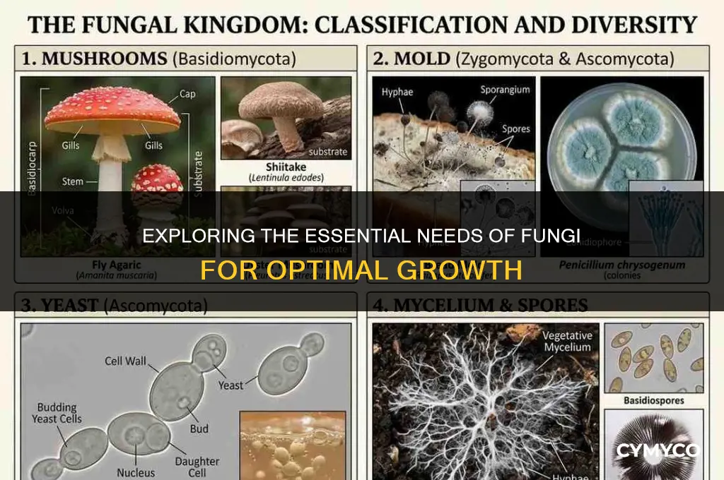 what do fungi need to live