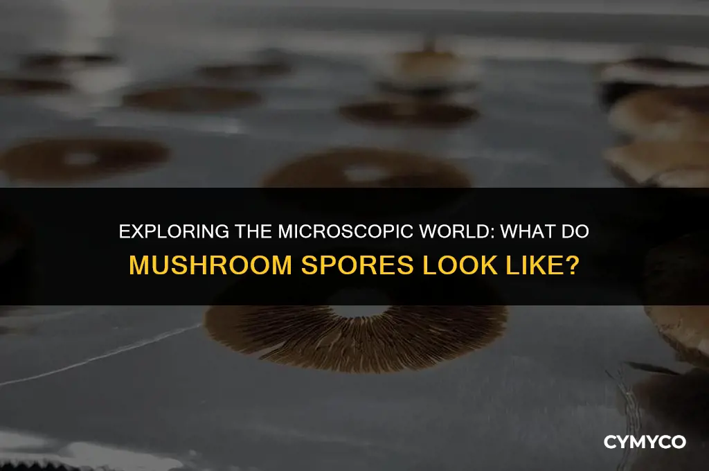 what do mushrooms spores look like